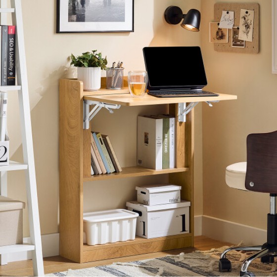 SoBuy FWT92-N Home Office Folding Desk | Computer Desk Workstation
